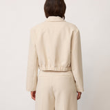 AcileCC Crop Blazer - Bone
