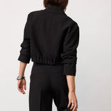 AcileCC Crop Blazer - Black