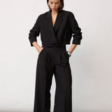 AcileCC Crop Blazer - Black