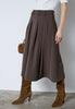 AnyaCC Midi Pleat Skirt - Mocca