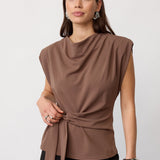 FalconCC Pleat Top - Walnut
