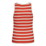 GrannyCC Rib Emb. Tank Top - Offwhite Flame