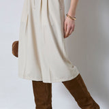 TerryCC Pleat Bermuda - Bisquit