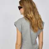 SidaCC Polo Top - Grey Melange