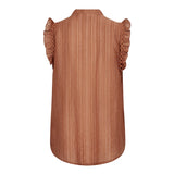 ReggieCC Frill Top - Suntan