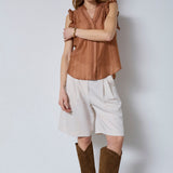 ReggieCC Frill Top - Suntan