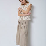 KellyCC Crochet Top - Bone