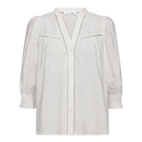 CallumCC Lace Puff V-Shirt - White