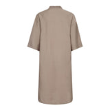 CallumCC Pleat Tunic V-Dress - Taupe