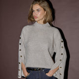 RowCC Button Sleeve Knit - Bone