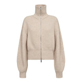 RowCC Zip Knit Cardigan - Creme