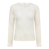 BarnaCC O-Neck Blouse - Off-White