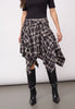 DagnyCC Check Tie Skirt - Black