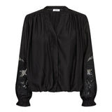 DelinCC Balloon Emb Shirt - Black