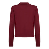 CoryCC Padded LS Cardigan - Berry Red