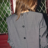 JackyCC Blazer Blouse - Mid Grey