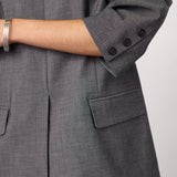 JackyCC Blazer Blouse - Mid Grey