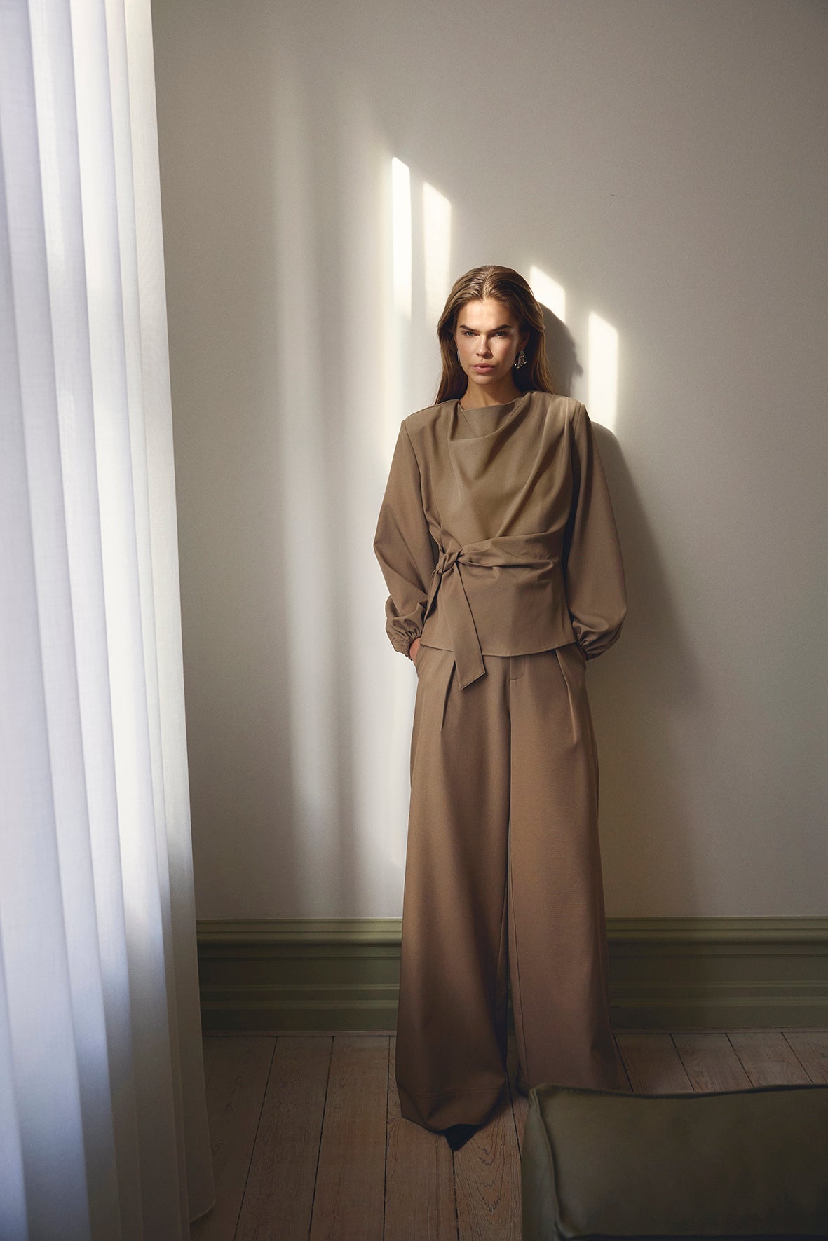 LunaCC Pleat Pant - Taupe - Co'couture