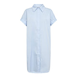 PoppyCC SS Shirtdress - Pale Blue