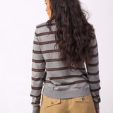 LueCC Padded Polo Knit - Brown