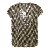 RheaCC Sequin Top - Dusty Army
