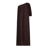 HeraCC Asym Puff Dress - Dark Brown