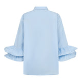 HalenCC Flare Shirt - Sky Blue