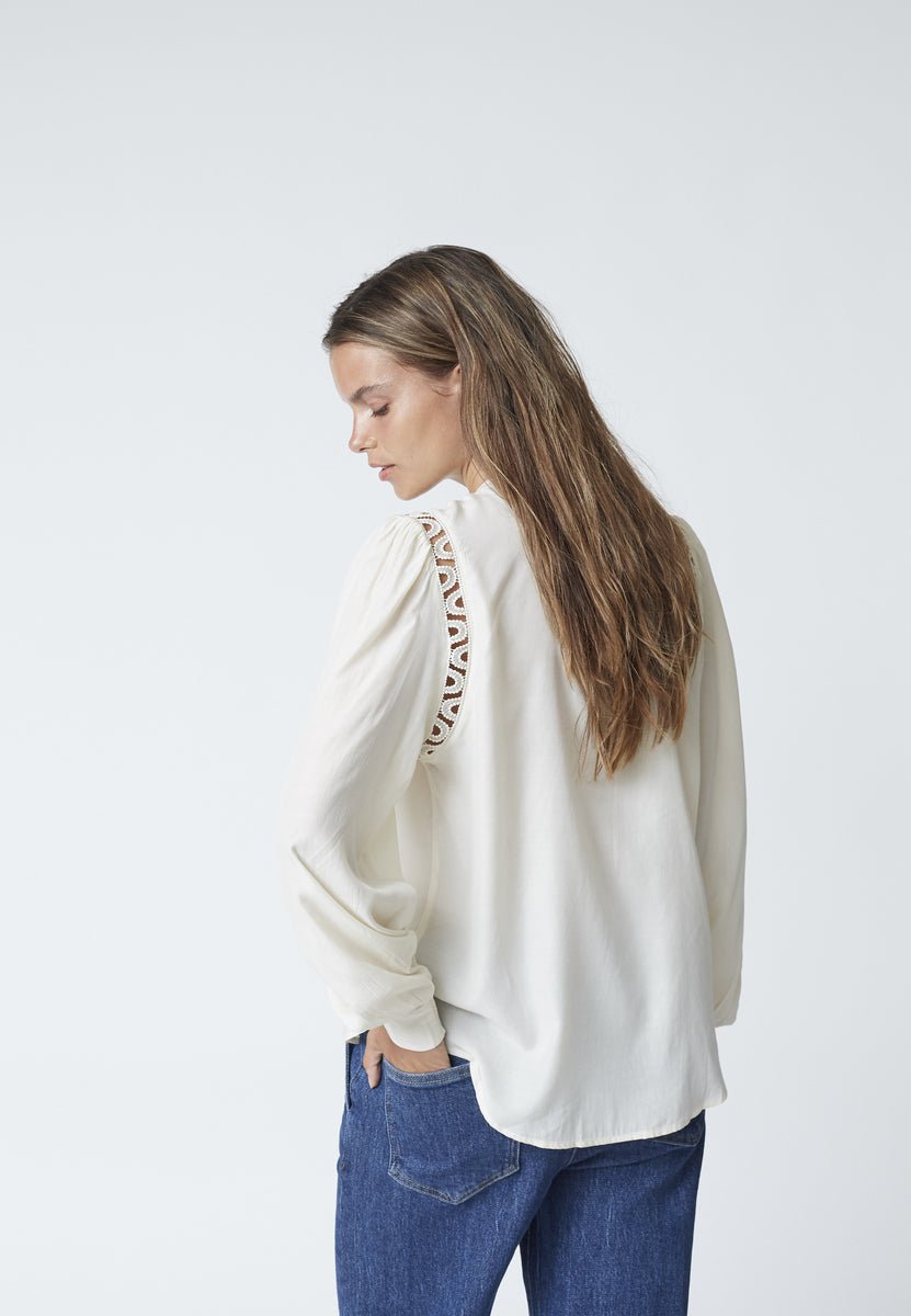 AilaCC Lace Shirt - Off white - Co'couture