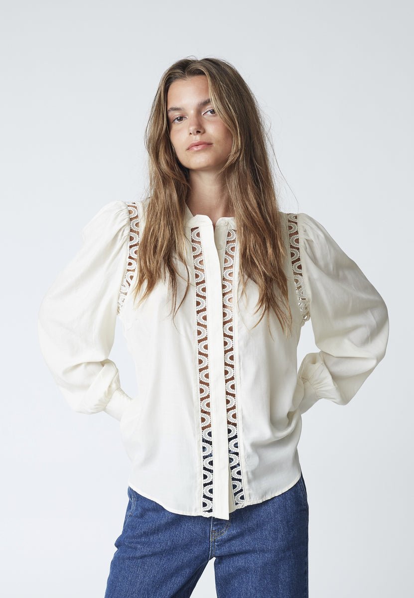AilaCC Lace Shirt - Off white - Co'couture