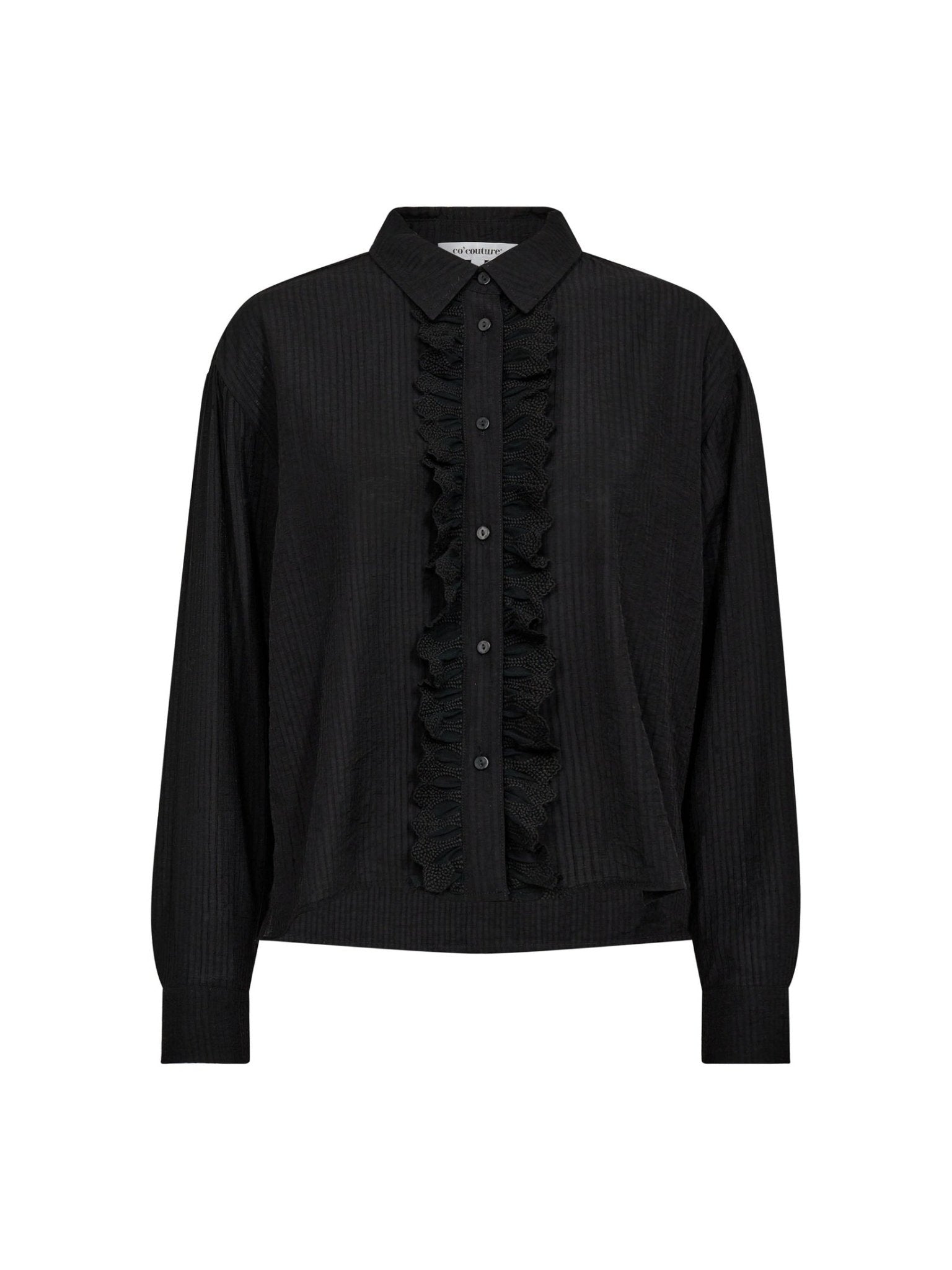AlbieCC Frill Shirt - Black - Co'couture