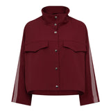 AminaCC Box Jacket - Burgundy - Co'couture
