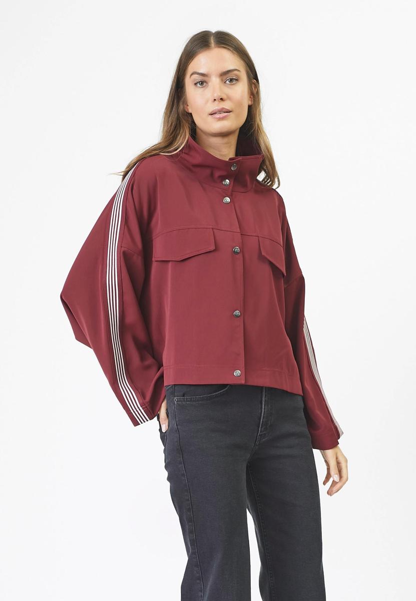 AminaCC Box Jacket - Burgundy - Co'couture