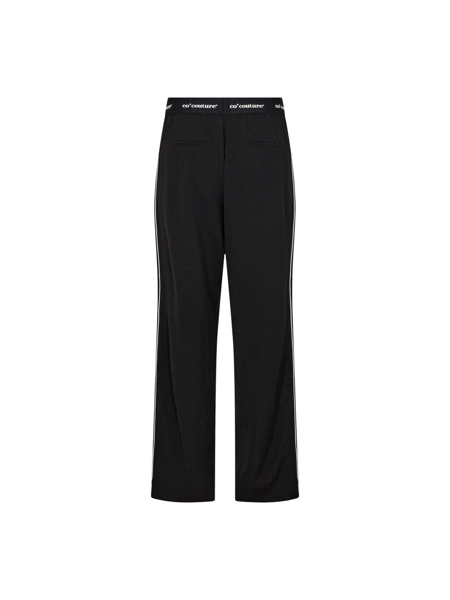 AminaCC Logo Piping Pant - Black - Co'couture