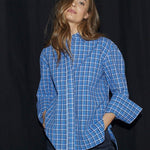 AngelicaCC Check Shirt - Blue - Co'couture