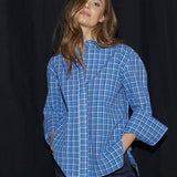 AngelicaCC Check Shirt - Blue - Co'couture