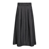 AnyaCC Denim Pleat Skirt - Black - Co'couture