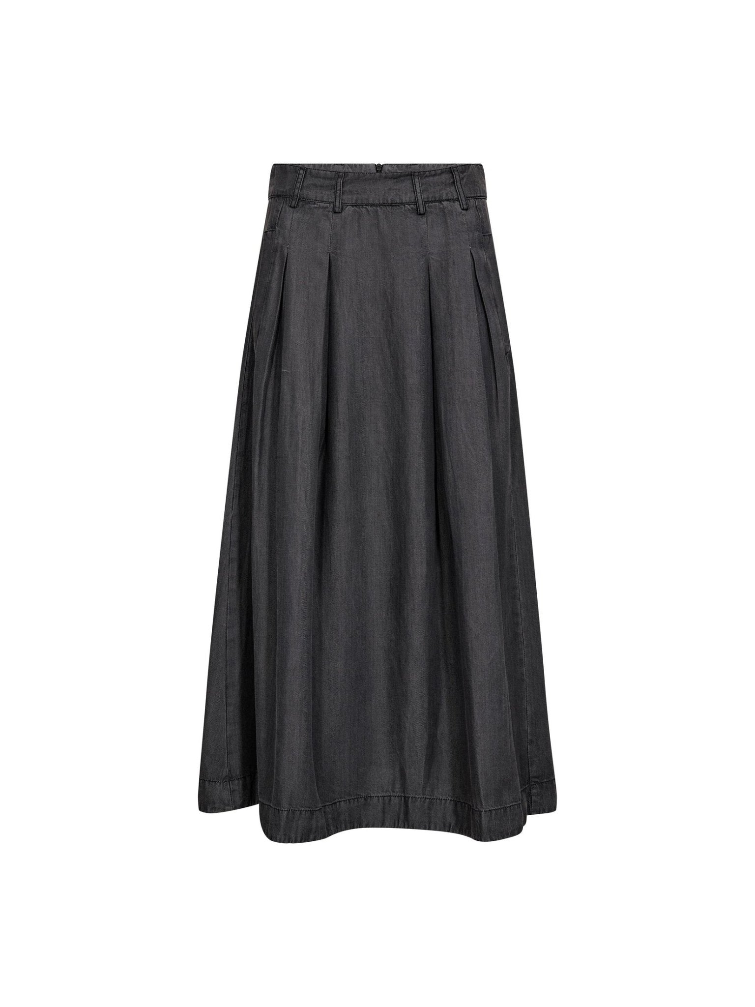 AnyaCC Denim Pleat Skirt - Black - Co'couture