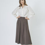 AnyaCC Pleat Skirt - Mocca - Co'couture