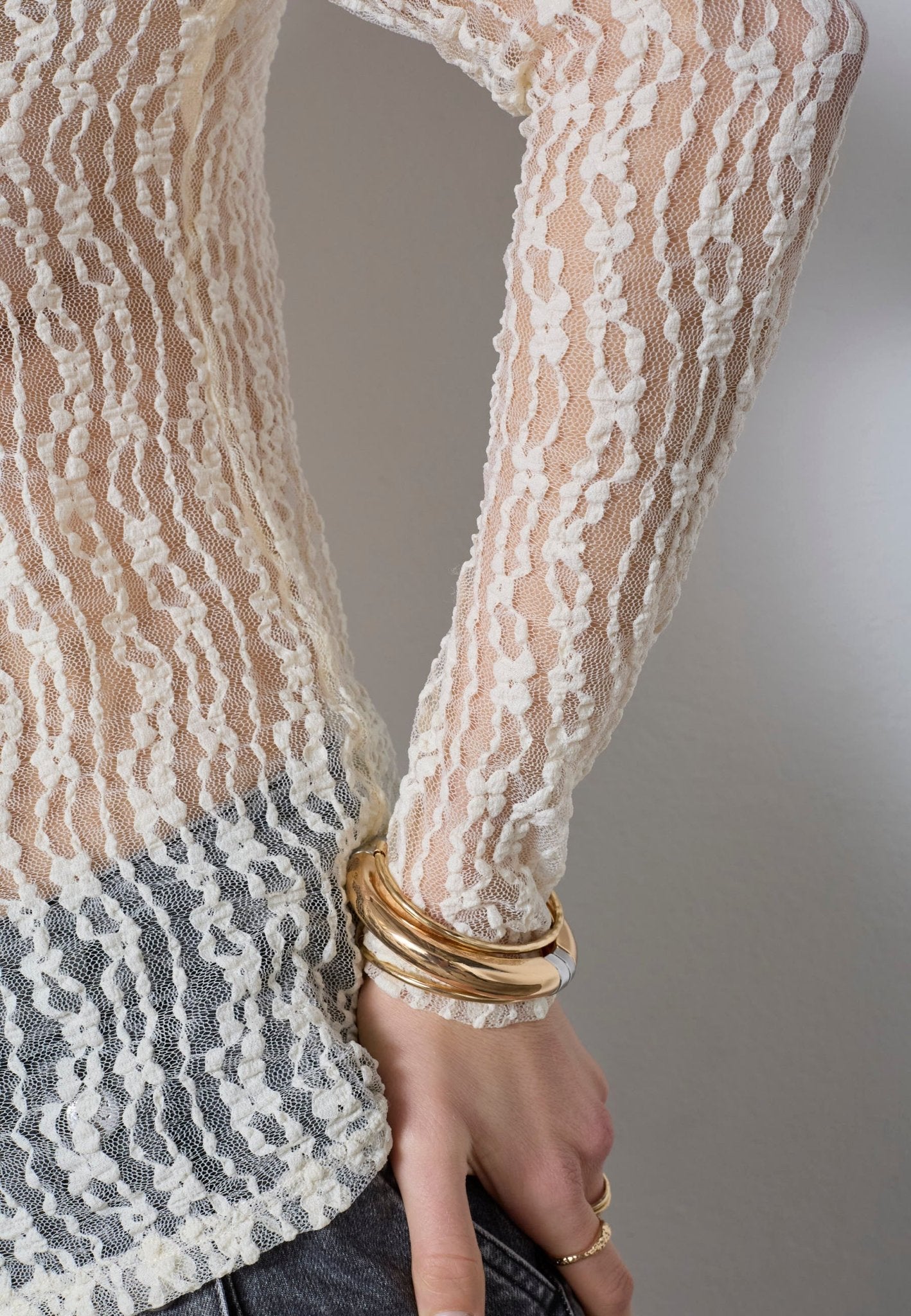 BarbCC O - Neck Blouse - Off white - Co'couture