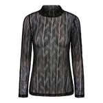 BarbCC Turtleneck Blouse - Black - Co'couture