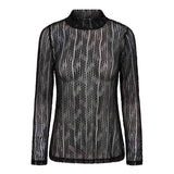 BarbCC Turtleneck Blouse - Black - Co'couture