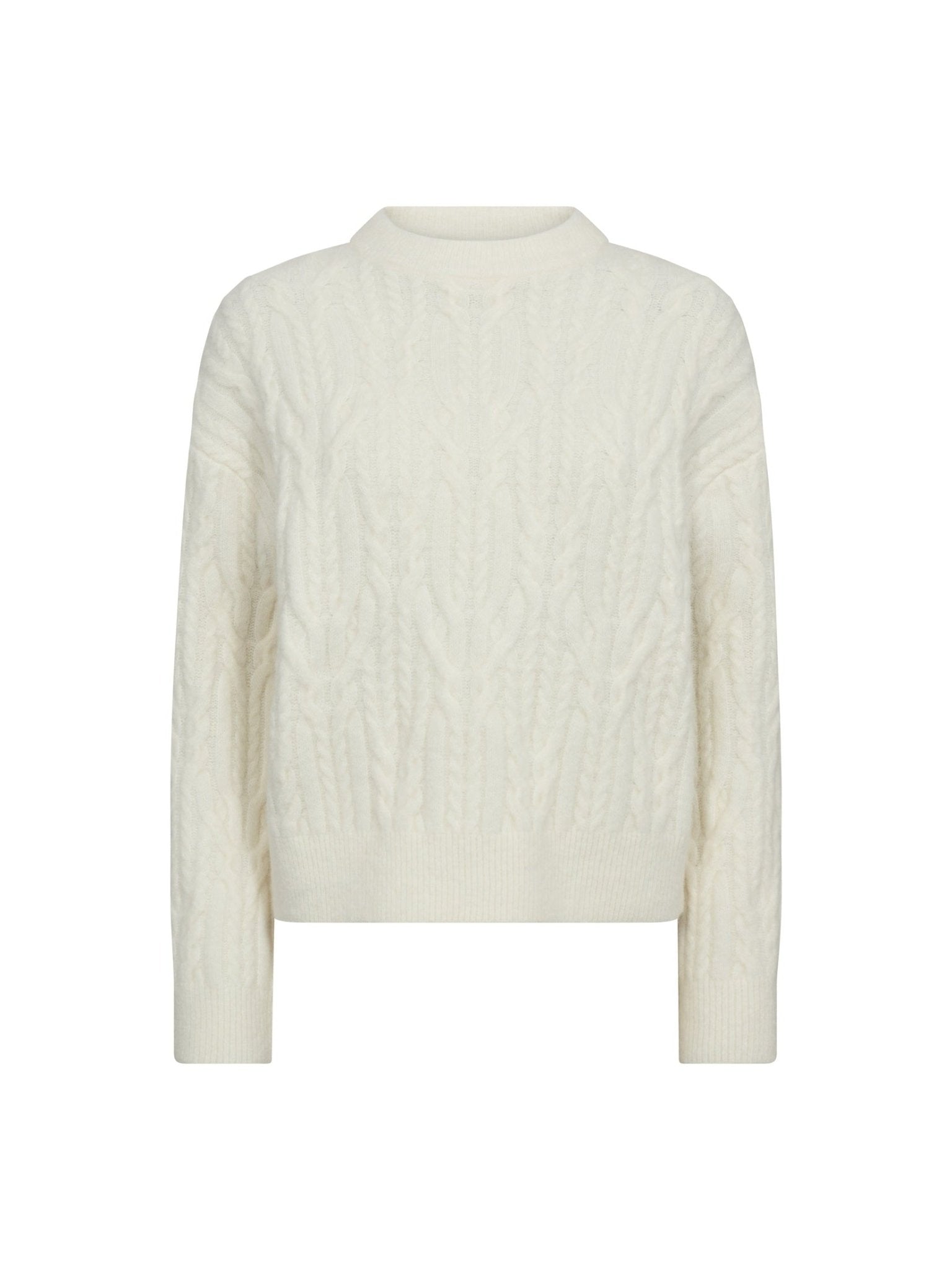 BenalCC Cable O - Knit - Off white - Co'couture