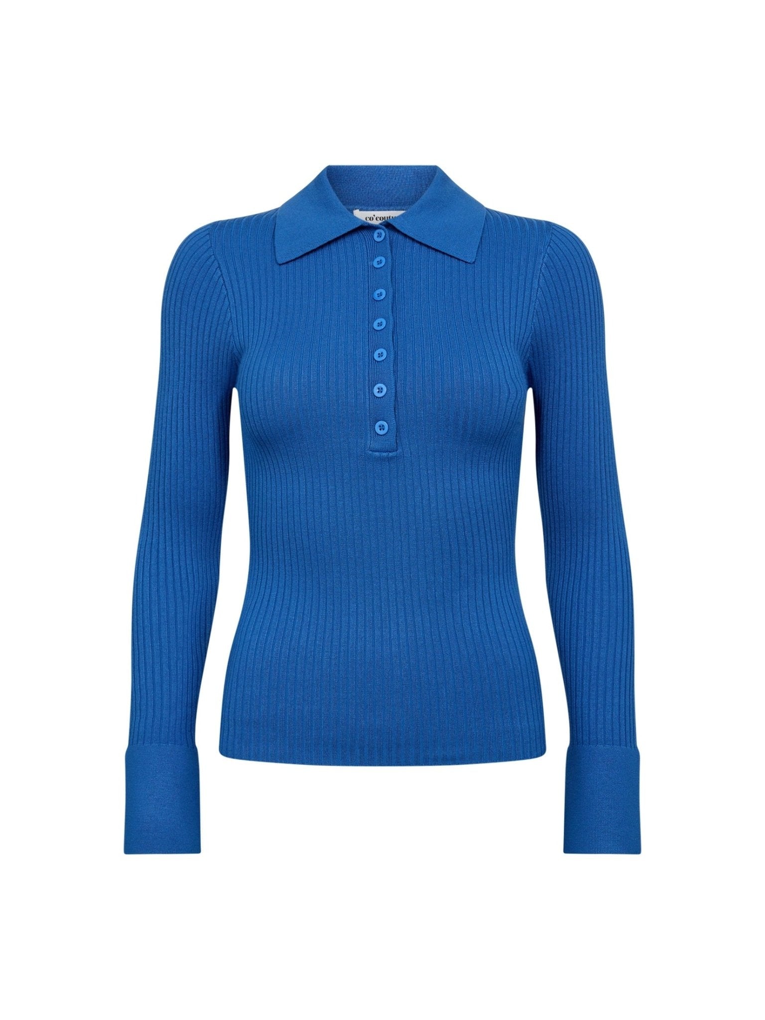BonnyCC Polo LS Knit - Blue - Co'couture