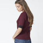 BonnyCC Polo SS Knit - Winered - Co'couture