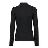 BonnyCC Rib Zip Turtle Knit*OU - Dark Grey - Co'couture