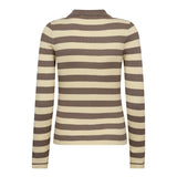 BonnyCC Stripe L/S Polo Knit - PaleYellow - Co'couture