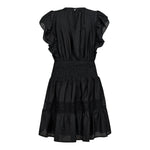 CallumCC Frill Pintuck Dress - Black - Co'couture
