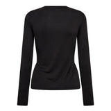 CamillaCC Drape LS Blouse - Dark Grey - Co'couture