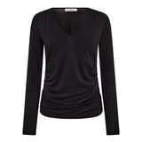 CamillaCC LS V - Blouse - Dark Grey - Co'couture