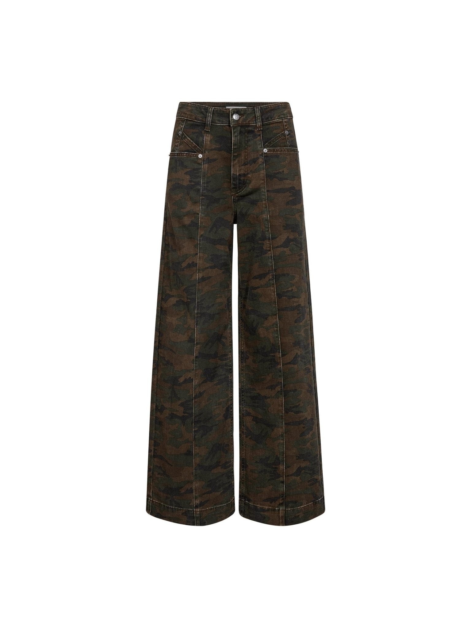 CamouCC Denim Wide Jeans - Camouflage - Co'couture
